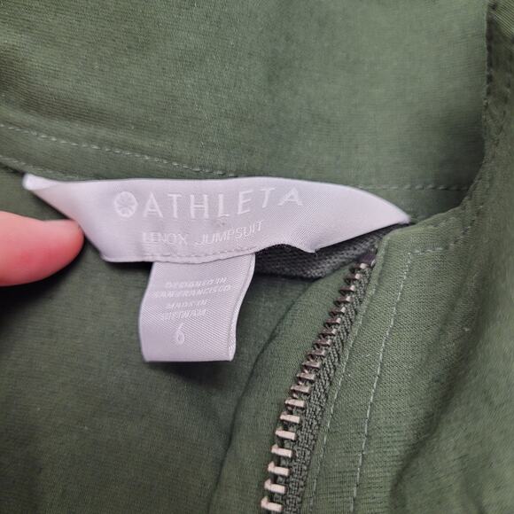 Athleta Lenox jumpsuit green boiler utility one piece - Picture 5 of 6